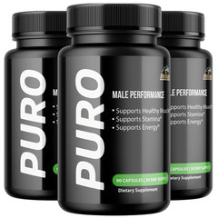 PURO- Bodybuilding & Weight Support- 3 Bottles- 270 Capsules