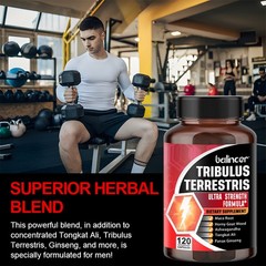 Tribulus Terrestris 800mg,workout supplement ,increased energy 120 Capsules