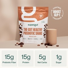 Supergut Prebiotic Protein And No Added Food Snack Mocha Latte 14 Servings