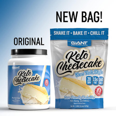 Giant Sports Keto Cheesecake Shake Mix – Delicious Low Carb, Ketogenic Diet Glut