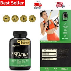 Banned Substance Tested Creatine Capsules – 50 Servings for Strength & Recovery
