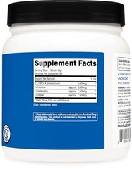 BCAA Powder 2:1:1 – 90 Servings, Unflavored Branched Chain Amino Acids Supplemen