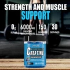150x Counts Creatine Monohydrate Gummies – Increase Strength and Build Muscle