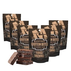 McCaffrey Protein Bites, Fudge Brownie, 6 Multi-Serving Bags – 4g Protein
