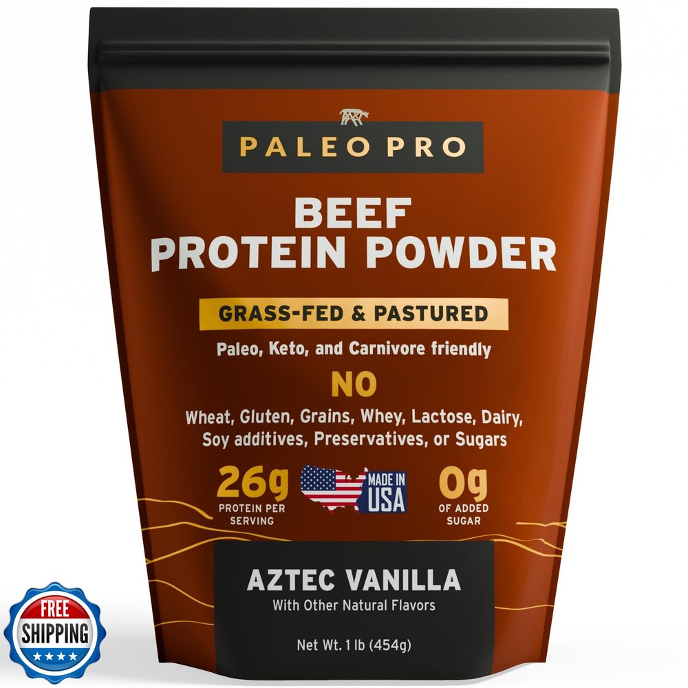 Paleo Pro 26G Beef Protein Powder – Grass Fed Protein Powder Isolate – Pure A