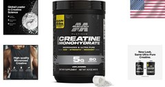 Ultra-Pure Creatine Powder for Men & Women – 80 Servings for Optimal Strength