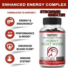 Premium Horny Goat Weed with Maca Root 1000 Mg Stamina Booster for Men and Women