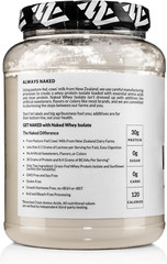Naked Whey Isolate Protein 30G Grass-Fed Protein Powder Unflavored 28 Servings