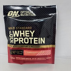 9X Optimum Nutrition Gold Standard 100% Whey Protein Powder 1 SERV STRAWBER B95