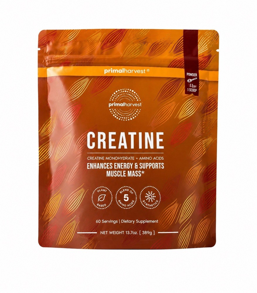 PRIMAL HARVEST Primal Creatine + Amino Acids – 30 Servings – 1 MONTH SUPPLY!