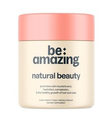 BEAM NATURAL BEAUTY Skin Hair & Nails 60 Capsules ( 30 Servings) BEST BY 02/26