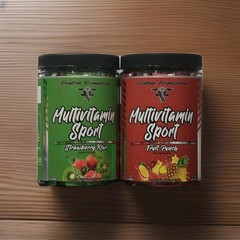 x2 Front Line Multivitamin Sport Fruit Punch & Strawberry Kiwi 60 Servings!