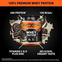 Body Fortress Super Advanced 100% Premium Whey Protein Cookies N Creme 1.74lb