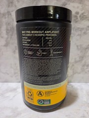 Optimum Nutrition Pre-Workout Amplifier Citrus Mango 13.4 OZ 8/2026