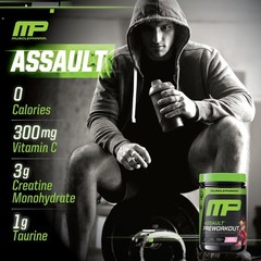 MusclePharm Assault Energy & Strength Pre Workout – 30 Servings, Melon Hwachae