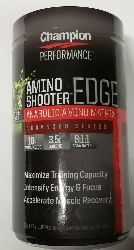 Champion Performance – AMINO Shooter EDGE – CITRUS CRUSH – 30 Servs – Exp 8/2024