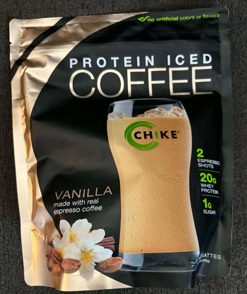 Chike Protein Iced Coffee Powder Vanilla 15.8oz EXP 10/23/2027