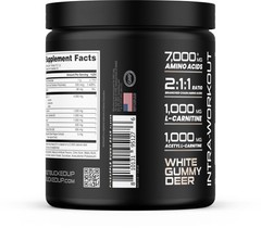 Bucked Up Racked White Gummy Deer | Intra Workout BCAA 211 Formula with L Car…