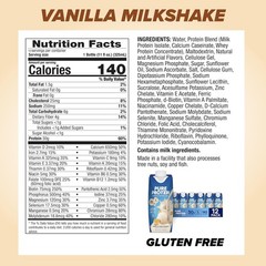 Pure Protein Vanilla Protein Shake 30g Complete Protein Vitamins A, C, D 12 Pack