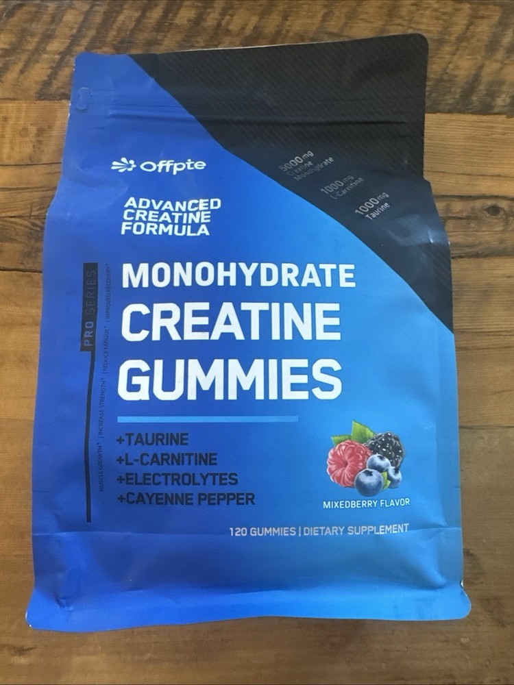 Creatine Monohydrate 120 Gummies Mixed Berry Exp 6/2027