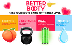 Better Booty BBL Powder Creatine for Women Glute Builder w Collagen BCAA’s Drink