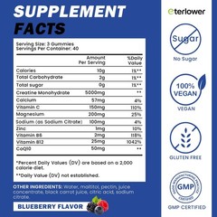 Creatine Monohydrate Gummies 5g – Pre-Workout Energy & Muscle Growth Support …