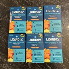 6 Liquid IVHydration Multiplier Electrolyte Drink Mix Kid Tropical Punch 10/26+