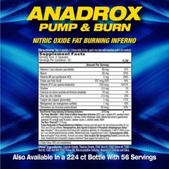 MHP ANADROX Nitric Oxide Pumps | Fat Burner Weight Loss and Energy 224 Capsules