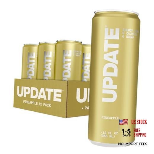 Energy Drink Pack, Caffeine Free, Zero Sugar, No Jitters, No Crash, Pineapple