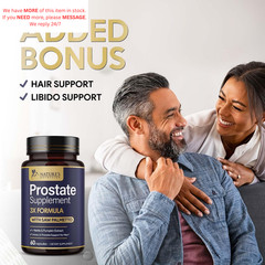 Prostate Health Supplements for Men – 3X Strength with 60 Count (Pack of 1)
