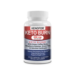 KETO with Green Tea Mixed Capsules-650MG-Natural Thermogenic Fat Burner