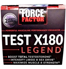Force Factor Test X180 Legend Testosterone Booster Capsules 120 Count EXP 03/29