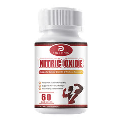 Nitric Oxide Booster Supplement w/ L-Arginine Premium Workout Muscle 60 Capsules