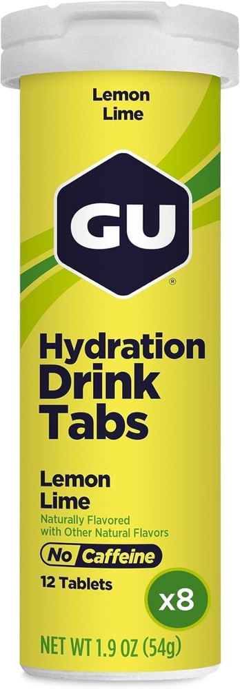 GU Energy Hydration Electrolyte Drink Tablets 8-Count 96 Servings Lemon