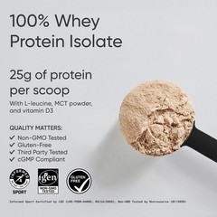 Whey Protein Isolate Sports Nutrition 2lb Bag Dutch Chocolate Powder 25 Servings
