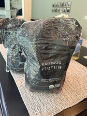 2 bags of Truvani Vegan Protein Powder Chocolate 1.5lb Organic Plant Based