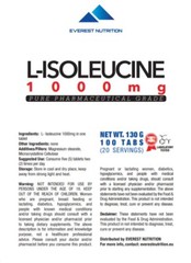 L-Isoleucine 1000mg Tablets Amino Acids BCAA ANTICATABOLIC