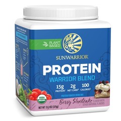 Warrior Blend, Plant Based, Vegan Protein Powder with Peas & Hemp, Berry, 13…