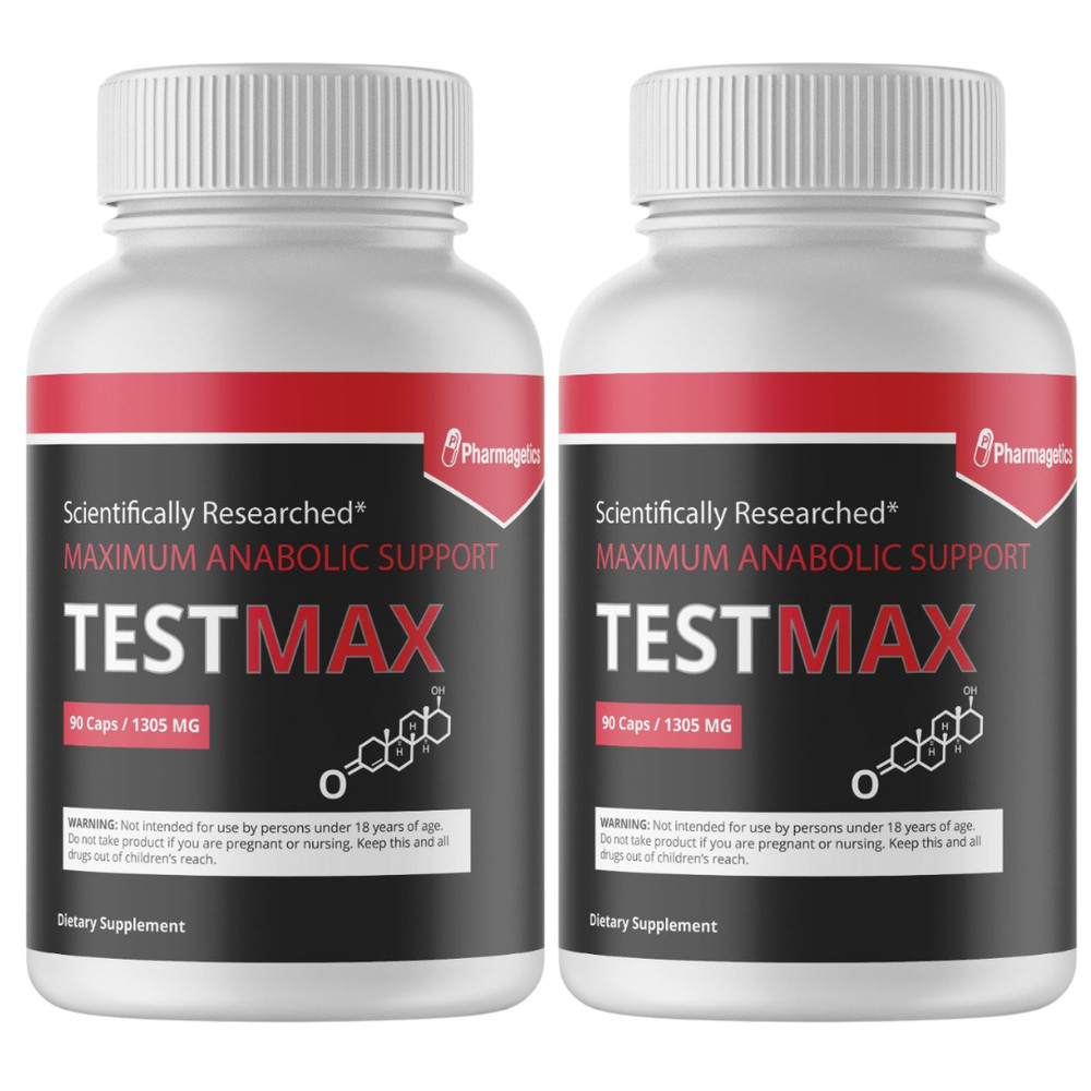 TestMax – Testosterone Booster – 2 Bottles – 180 Capsules