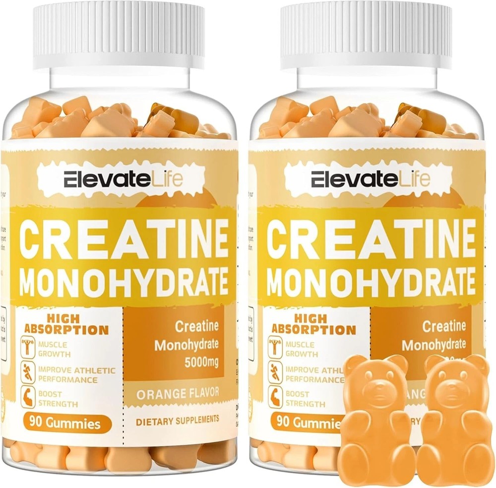 LOT OF 7!!! Creatine Monohydrate Gummies 5g – Best By 06/2026