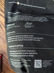 Promix Grass-Fed Beef Protein Isolate French Vanilla 2.5 Lbs