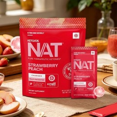 Pruvit Keto OS NAT Strawberry Peach Charged Ketones 20 Packs