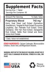 Horny Goat Weed -Testosterone 742mg Activator – Healthy Sexual Vitality 3B