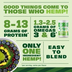 Manitoba Harvest Organic Hemp Protein Powder Dark Chocolate Vegan 1 Pound