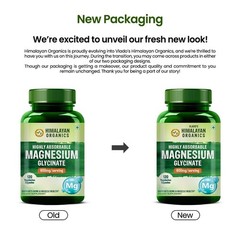 Himalaya Organics Highly Absorbable Magnesium Glycinate Support Overall 120 cap