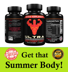 Ultra Testosterone Booster and Energy Booster 90 Caplets Stamina & more Energy