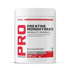 GNC Pro Performance Micronized Creatine Monohydrate + Free Shilajit| 400g & 10gm
