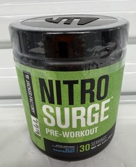 Jacked Factory Nitro Surge Pre-Workout Blue Raspberry 30 Servings 9.21oz New