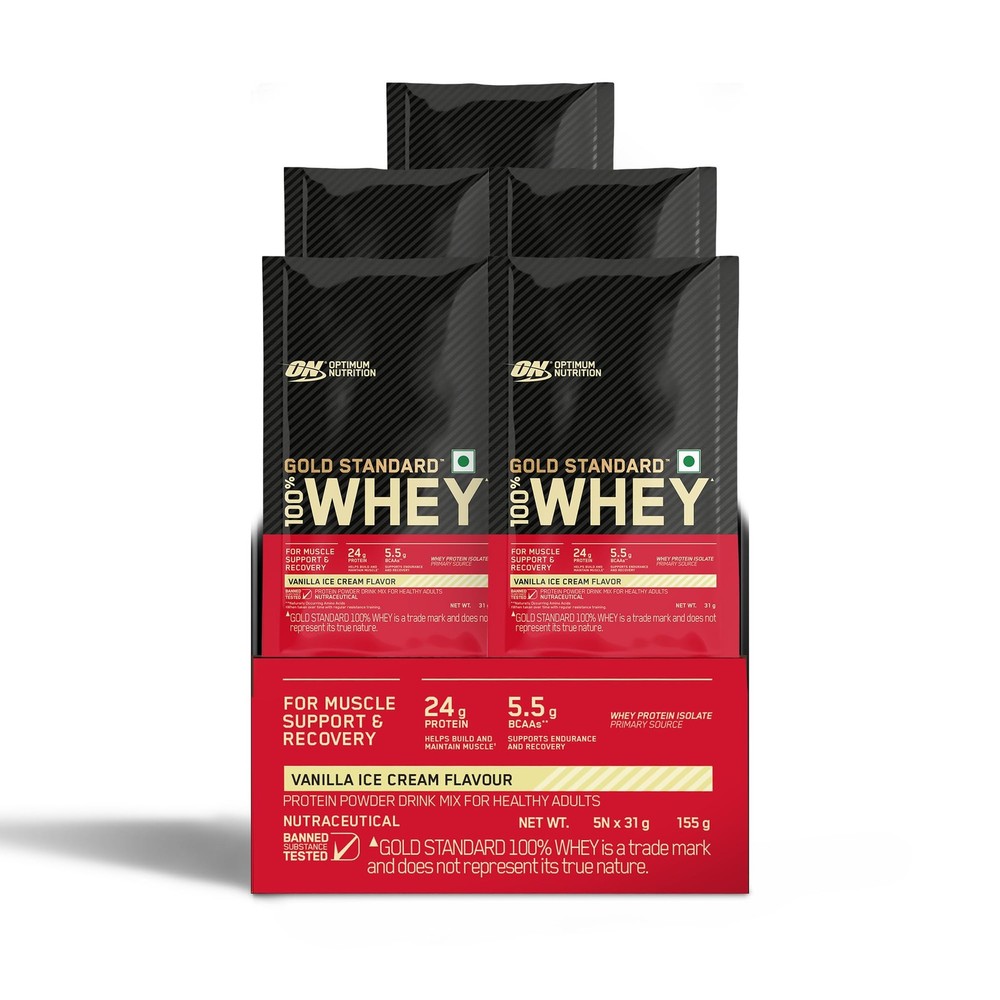 Optimum Nutrition Whey Vanilla Sachets 31g x5