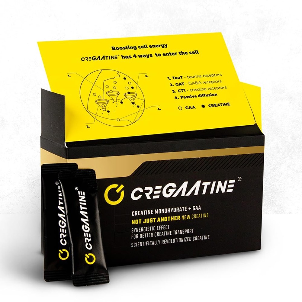 cregaatine – scientifically revolutionzed creatine, creatine+gaa, energy supplem